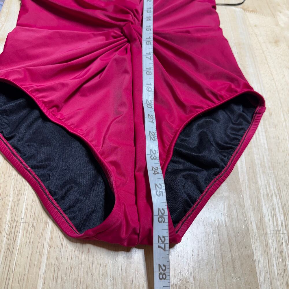 Magicsuit NWT Dark PINK Drew One Piece Swimsuit Size 10 Wireless Bra Strappy - Picture 12 of 14